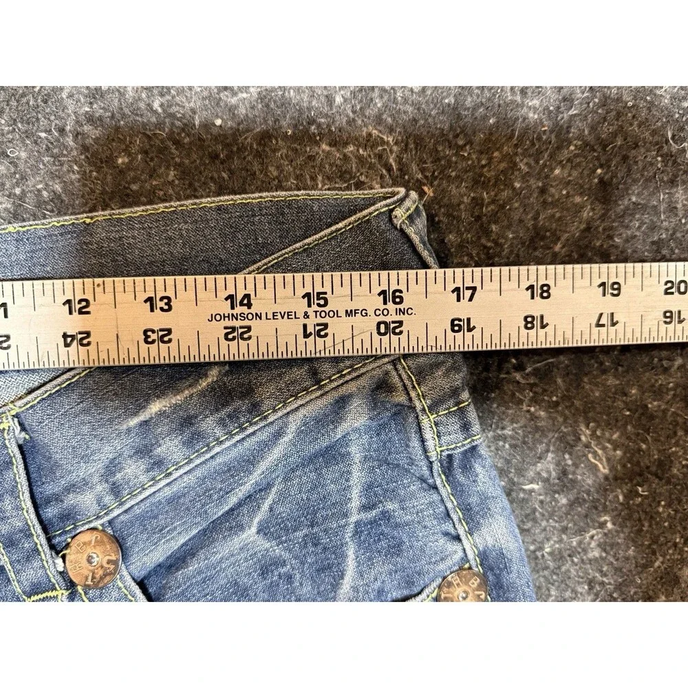 True Religion World Tour Section Straight Seat Jeans Men's Size 34x31. READ